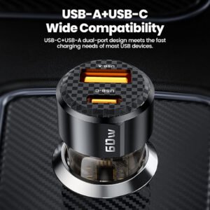 New 60W PD USB C Car Charger, Type-C - Image 7