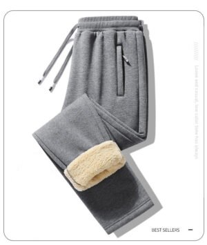 Men's Warm Plush Thickened Sweatpants - Image 5