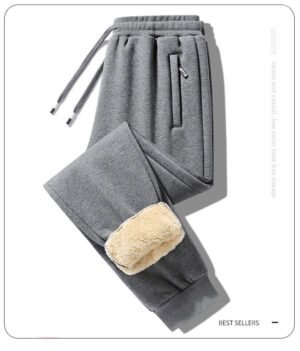 Men's Warm Plush Thickened Sweatpants - Image 6