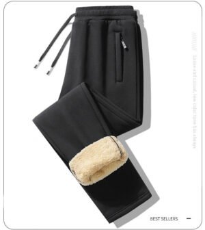 Men's Warm Plush Thickened Sweatpants - Image 3