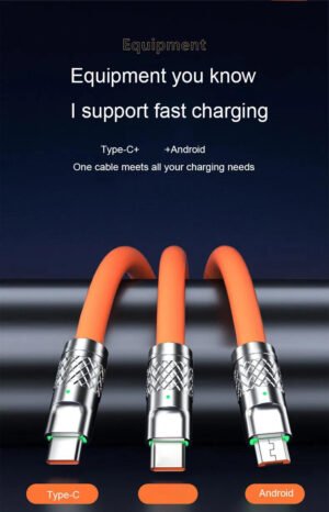 Multi Charger 3-In-1 Charging Cable for iPhone - Image 5
