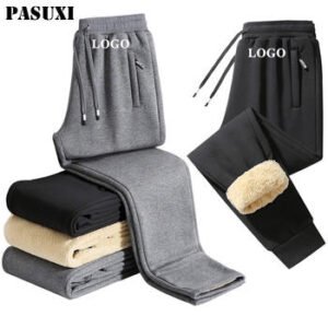 Men's Warm Plush Thickened Sweatpants - Image 2