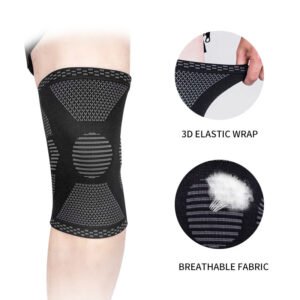 Anti-Slip Fabric Compression Durable Knee Sleeve - Image 3