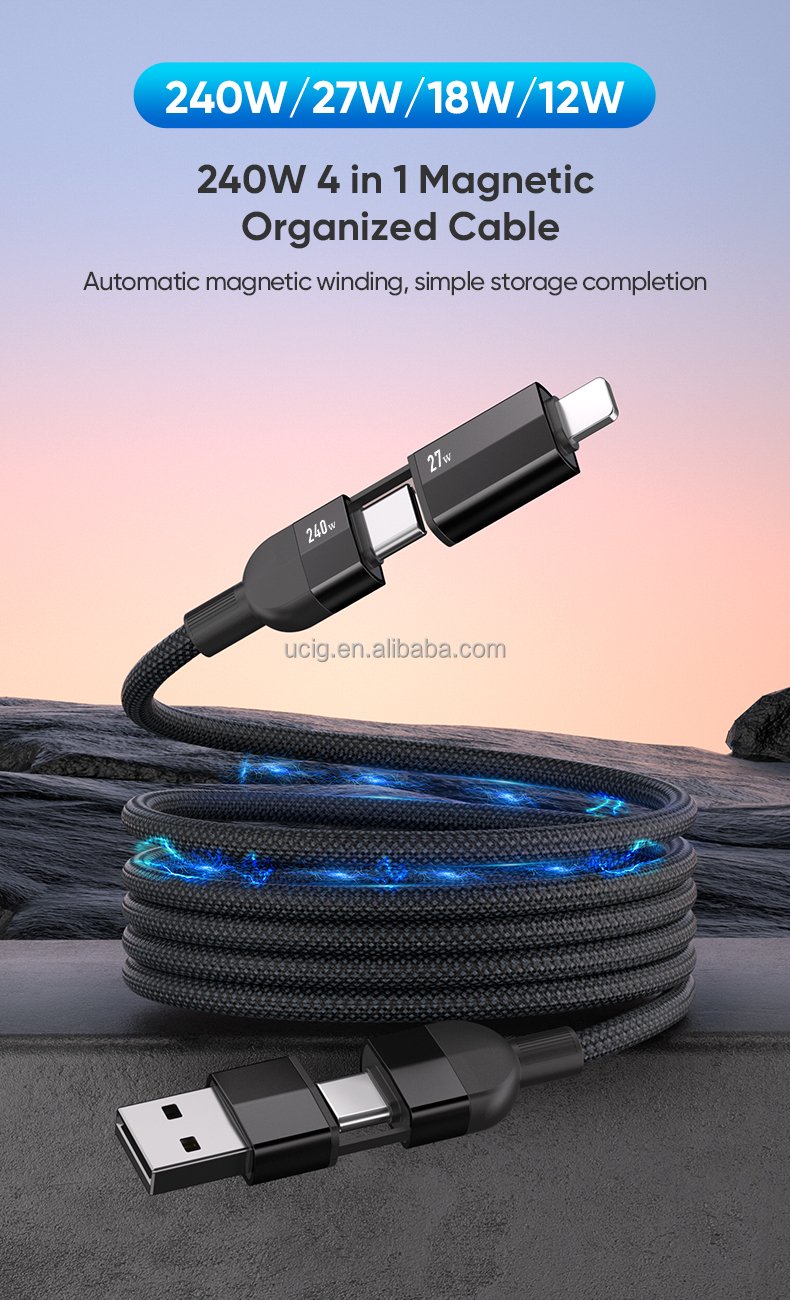 4 in 1 Magnetic Anti-tangle Cable | USB Type-C 5 - Image 16