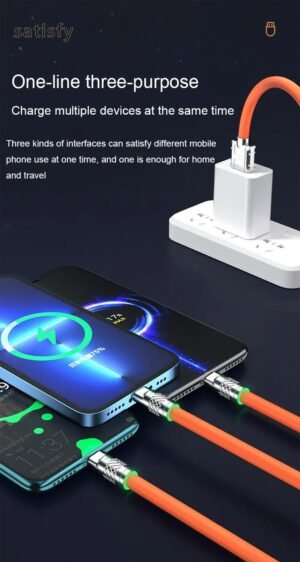 Multi Charger 3-In-1 Charging Cable for iPhone - Image 10