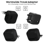 Universal All-in-One Power Travel Plug Adapter with 2 USB-A & 1 USB-C โ Worldwide Wall Charger (TA17)